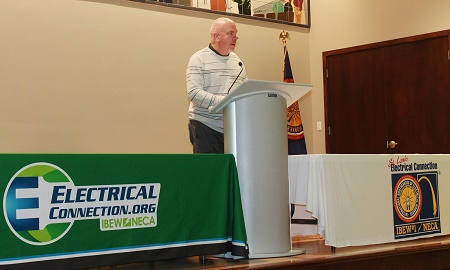 Frank Jacobs, business manager, IBEW Local 1