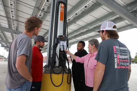 Dr. Linda Little helped develop the EV infrastructure curriculum at the IBEW/NECA Electrical Industry Training Center