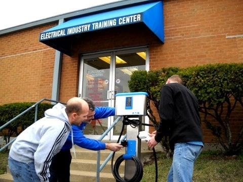 Students with Charger